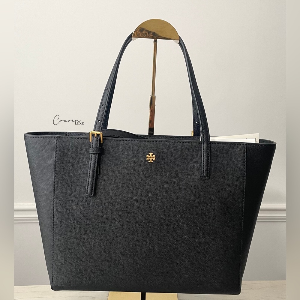 ❌❌SOLD❌❌New Tory Burch Emerson Tote Black - Picture 2 of 11